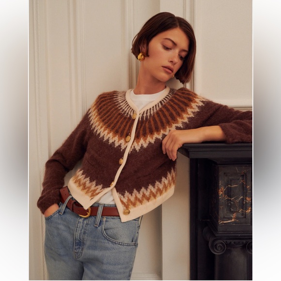 J. Crew Sweaters Nwt Jcrew Fair Isle Cardigan Sweater In Brushed Varn Poshmark